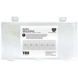 Produktbild für Splinte Tox 09490202, aus verzinktem Stahl, Sortiment