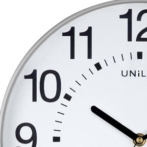 Produktbild für Wanduhr Unilux Maxi Wave, Kunststoff, analog, Funkuhr