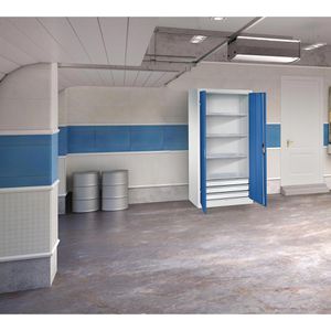 Produktbild für Werkzeugschrank CP-Möbel 8921-503, aus Metall, grau / blau