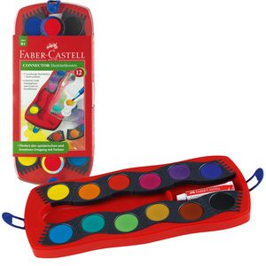 Farbkasten Faber-Castell Connector, rot