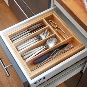 Produktbild für Besteckkasten Westmark 14492270, braun, aus Bambus