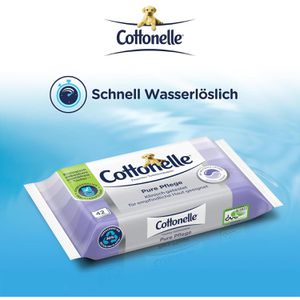 Produktbild für Feuchtes-Toilettenpapier Cottonelle Pure Pflege