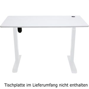 Produktbild für Schreibtischgestell LMG FYED-1-WS, weiß, 4 Memoryspeicher