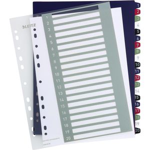 Produktbild für Register Leitz 1239 Style, A4 Überbreite, 1-20