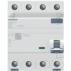 Produktbild für FI-Schutzschalter Siemens 5SV3344-6, 30 mA, Typ A