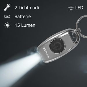 Produktbild für Taschenlampe Varta Key Chain, LED, mit Batterie