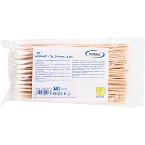 Wattestäbchen MaiMed 71010, Holz, 15cm