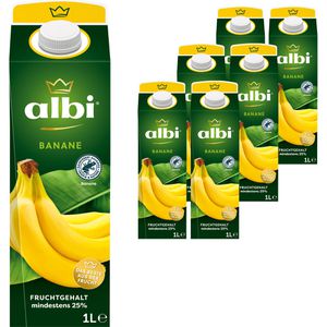 albi Saft Banane, je 1 Liter, 6 Stück