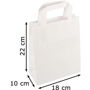 Produktbild für Papiertüten Papstar 86444, weiß