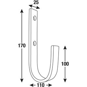 Produktbild für Wandhaken Connex DY222013, Metall
