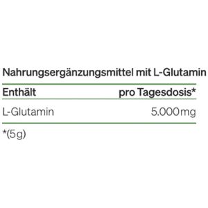 Produktbild für Glutamin natural-elements Aminosäure L-Glutamin Getränkepulver
