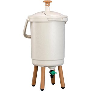 Komposter Juwel Bokashi Sensei, beige, aus Kunststoff und Holz