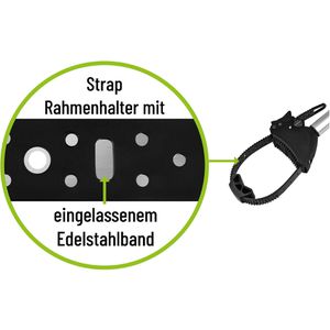 Produktbild für Rahmenhalter EUFAB Strap 11579, für Fahrradträger mit Schloss