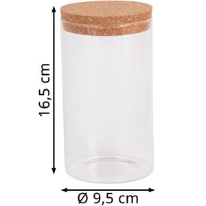 Produktbild für Vorratsglas Rayher 56612000, mit Korkdeckel