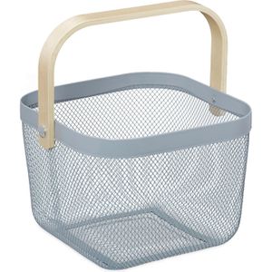Produktbild für Einkaufskorb Relaxdays 10031609 Allzweckkorb, grau