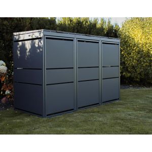Produktbild für Mülltonnenbox MBOX24 Modern, Metall