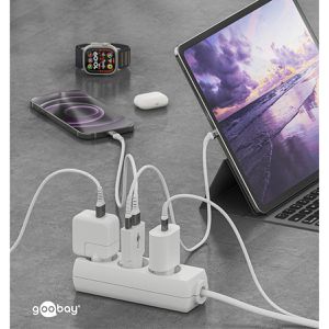 Produktbild für USB-Ladegerät Goobay Slim 75738, GaN, 30 Watt