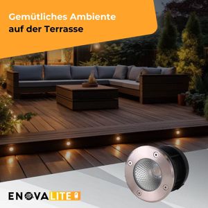 Produktbild für Wegeleuchte Enovalite ELED700300, silber, mit 230 V Netzstrom