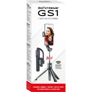Produktbild für Selfie-Stick GoXtreme GS1 1-Achsen-Gimbal, 19 bis 52 cm