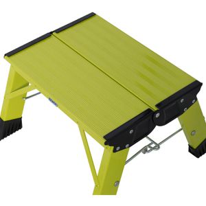 Produktbild für Klapptritt Krause Treppy PlusLine, 130365, grün, aus Aluminium