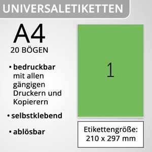 Produktbild für Universaletiketten Herma 4424, Special, grün