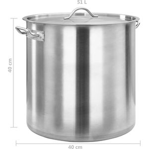 Produktbild für Kochtopf vidaXL 51135, 50 Liter