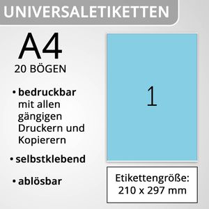 Produktbild für Universaletiketten Herma 4423, Special, blau