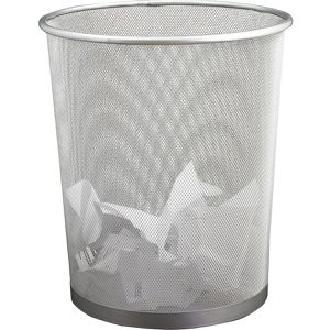 Produktbild für Papierkorb Böttcher-AG Premium Mesh Line, silber