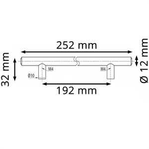 Produktbild für Möbelgriffe SO-TECH G6, silber, aus Edelstahl