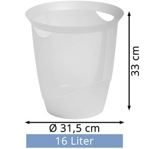 Produktbild für Papierkorb Durable Trend, 1701710400, transparent