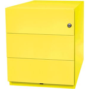Produktbild für Rollcontainer Bisley Note, aus Metall, gelb