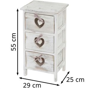Produktbild für Kommode Mendler 36712, weiß