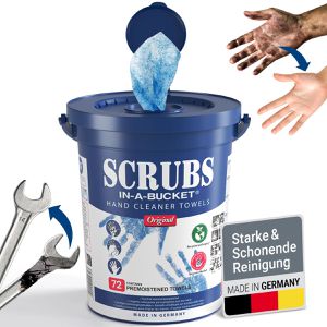 Produktbild für Reinigungstücher Scrubs 042272, In-a-Bucket, Original, feucht