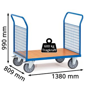 Produktbild für Transportwagen Fetra Doppel-Stirnwandwagen, 1523