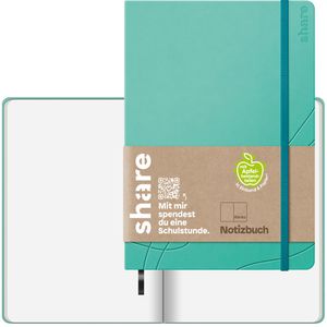 Produktbild für Notizbuch share 4-0014515, Upcycling, Kunstleder Hardcover