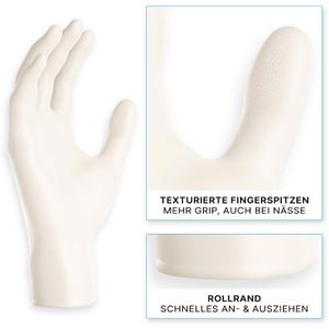 Produktbild für Einmalhandschuhe Arnomed Nitril White, weiß, 200 Stk
