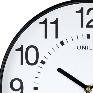 Produktbild für Wanduhr Unilux Wave, Kunststoff, analog, Funkuhr