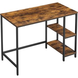 Schreibtisch Vasagle LWD046B01, braun / schwarz