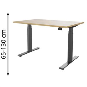 Produktbild für Schreibtisch fm-Büromöbel fouraction, eiche / anthrazit