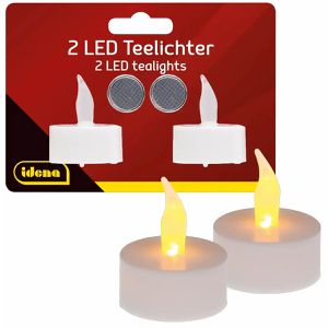 LED-Teelichter Idena 408982, weiß