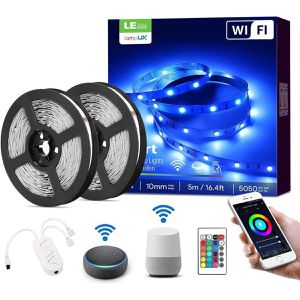 Produktbild für LED-Streifen Lepro dimmbar, 230 V, weiß + RGB