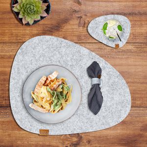 Produktbild für Platzset Miqio waschbar, aus Filz