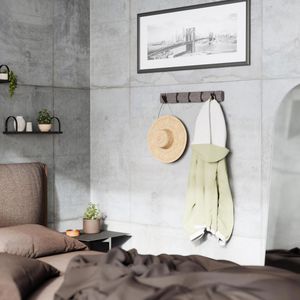 Produktbild für Kleiderhaken Umbra Flip 5, 318850-1045, aus Holz, klappbar