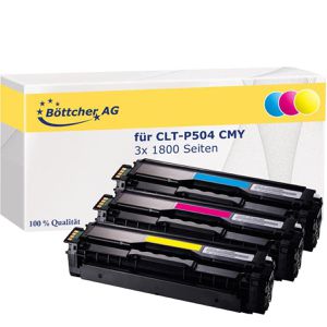 Toner Böttcher-AG für Samsung CLT-P504 CMY Multipack