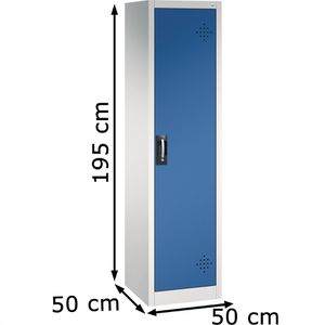 Produktbild für Umweltschrank CP-Möbel 8901-315, lichtgrau / blau