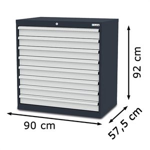 Produktbild für Schubladenschrank Simplaflex CL9H090800, Metall
