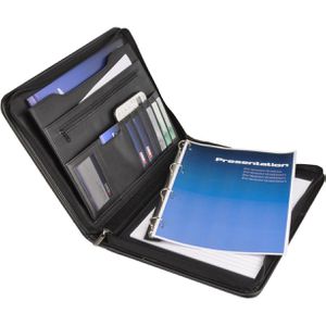 Schreibmappe DESQ 3681 Business Classy, schwarz, Kunstleder