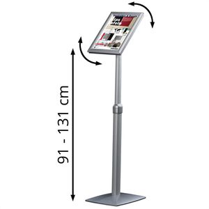Produktbild für Infoständer Franken BS0906 aus Aluminium, silber, A3