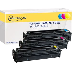 Produktbild für Toner Böttcher-AG für HP 131A, U0SL1AM Multipack