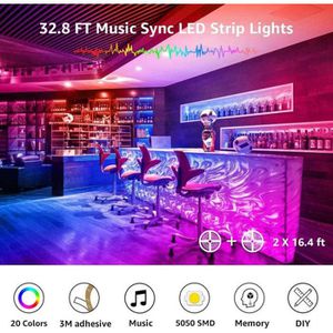 Produktbild für LED-Streifen Lepro dimmbar, weiß + RGB